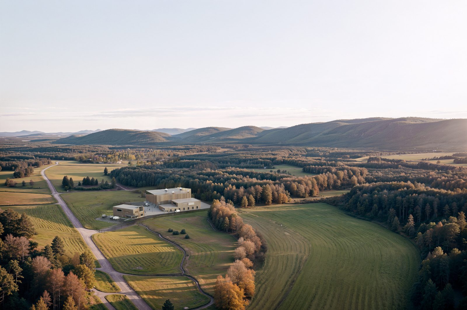 Blykalla aerial facility rendering