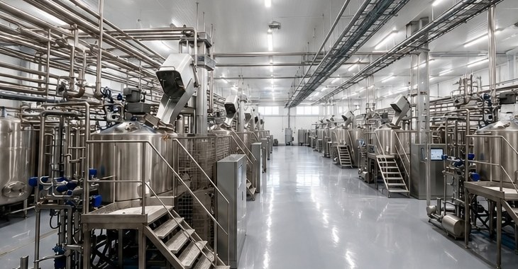 Foodiq factory corridor