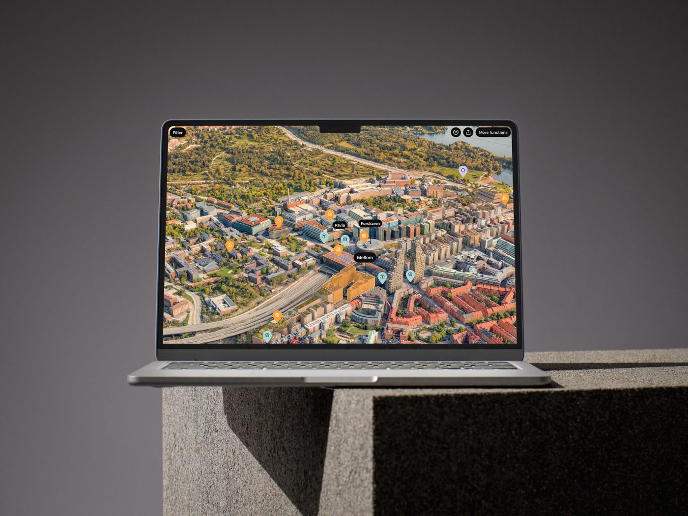 Walk the Room interactive aerial product